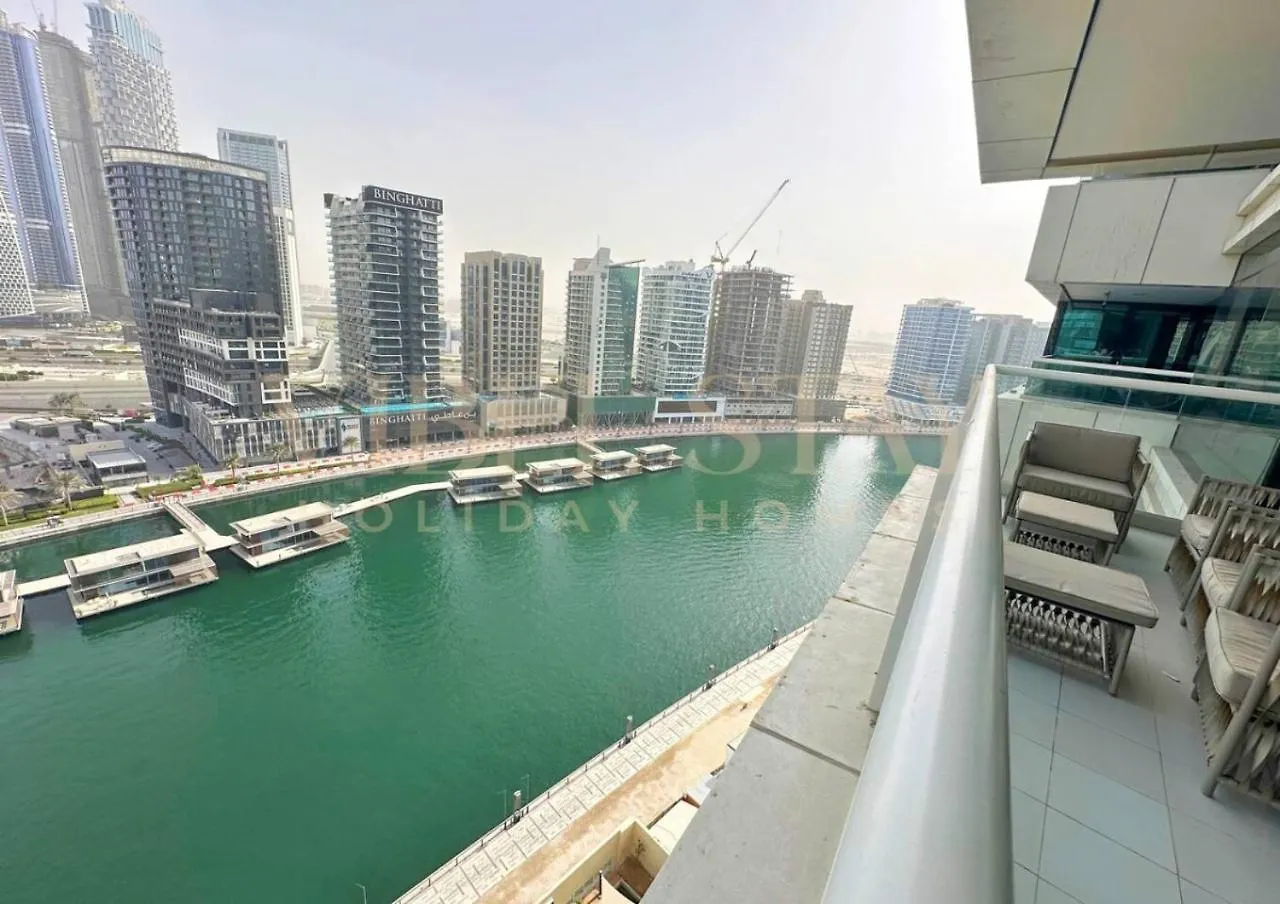 Апартаменты 2Br With Maids Room At Business Bay Damac Maison Canal By Vibel Дубай ОАЭ